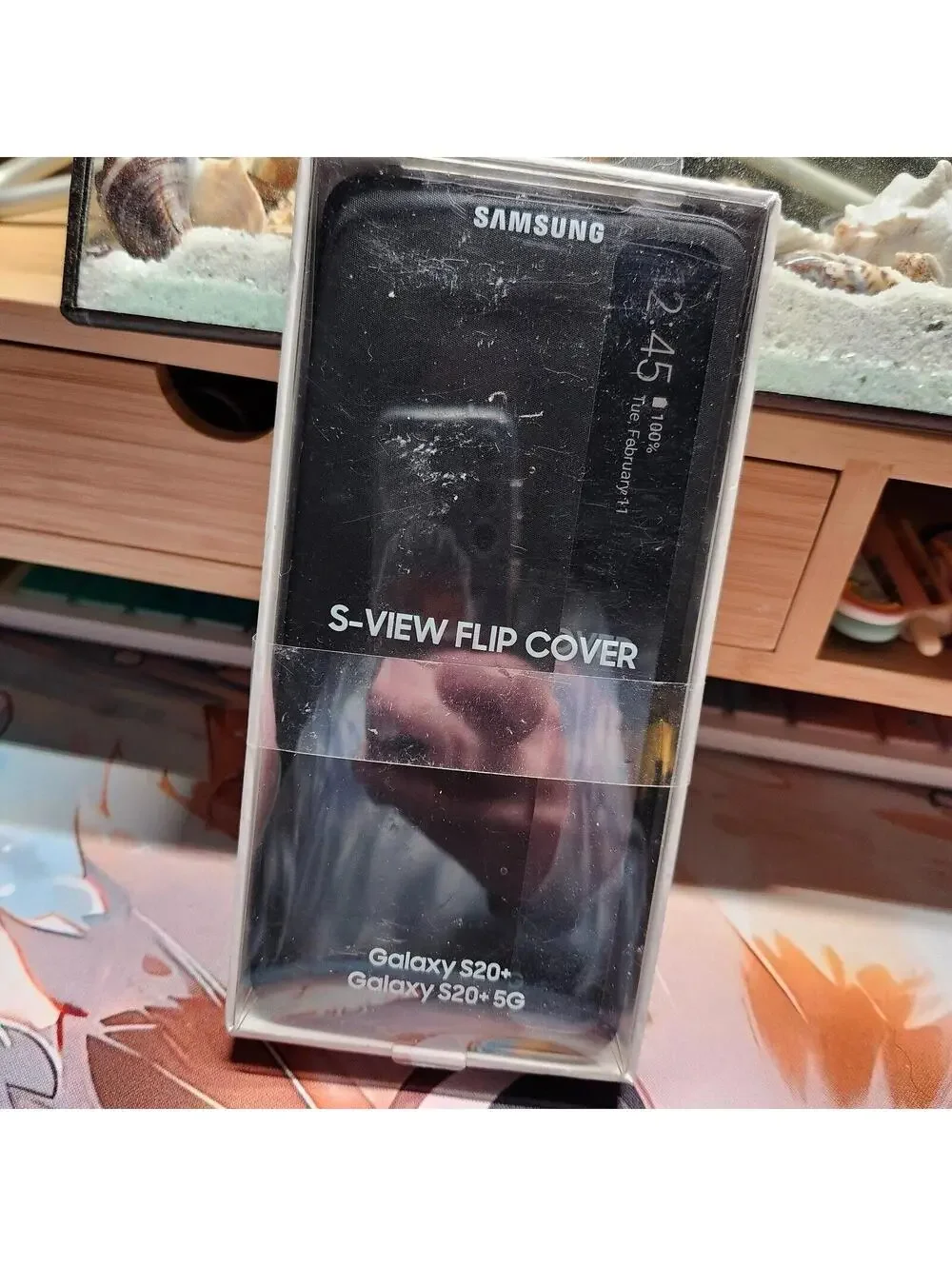 Samsung S-View Flip Cover for Galaxy S20+ - Black